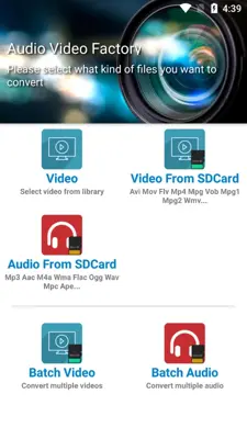 Video Format Factory android App screenshot 1